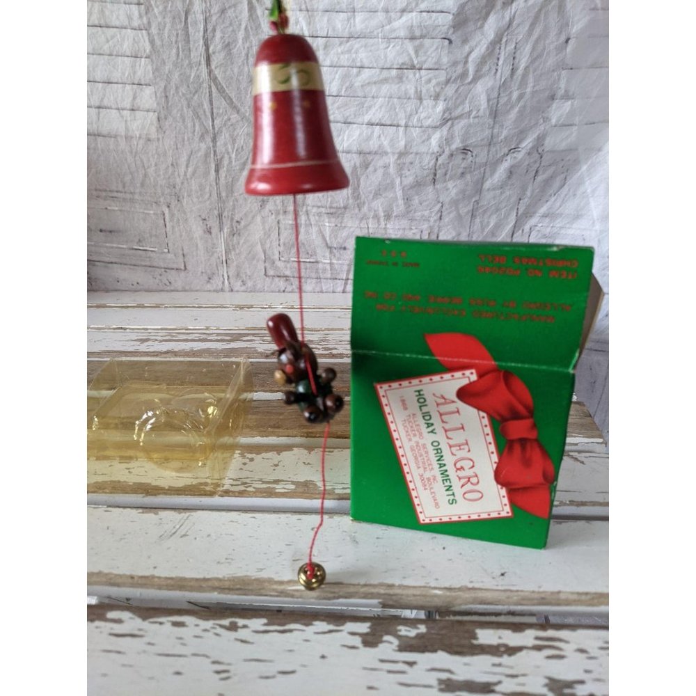 Allegro‎ Christmas bell wooden ornament Russ